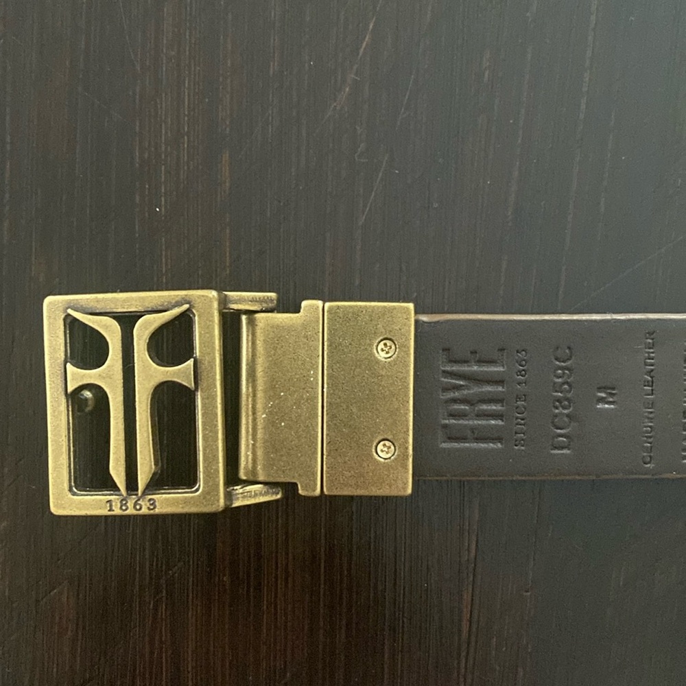 Frye Belt. Barely used. Chestnut color. Retail $75.